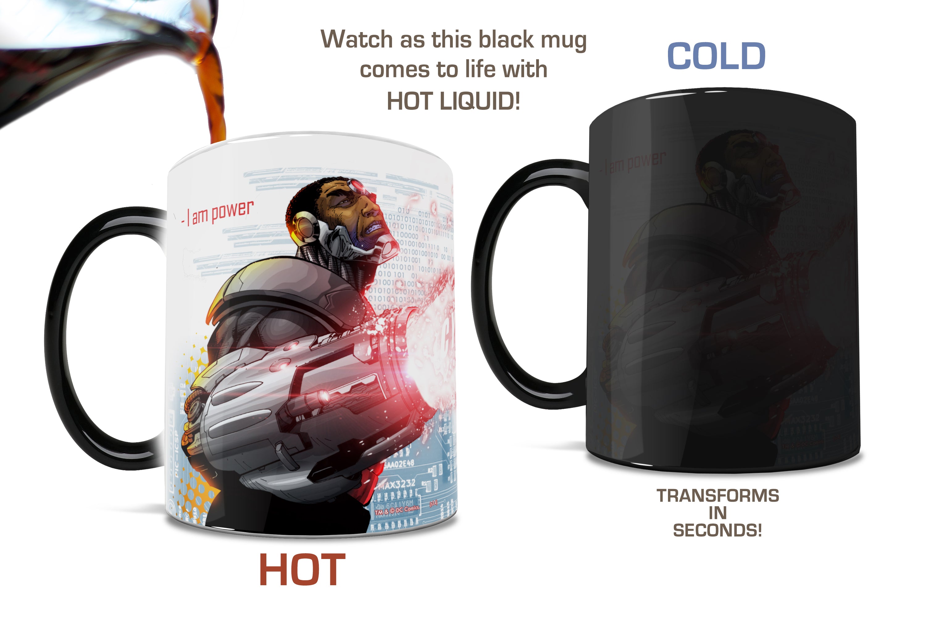 DC Comics (Justice League - Cyborg) Morphing Mugs® Heat-Sensitive Mug MMUG115